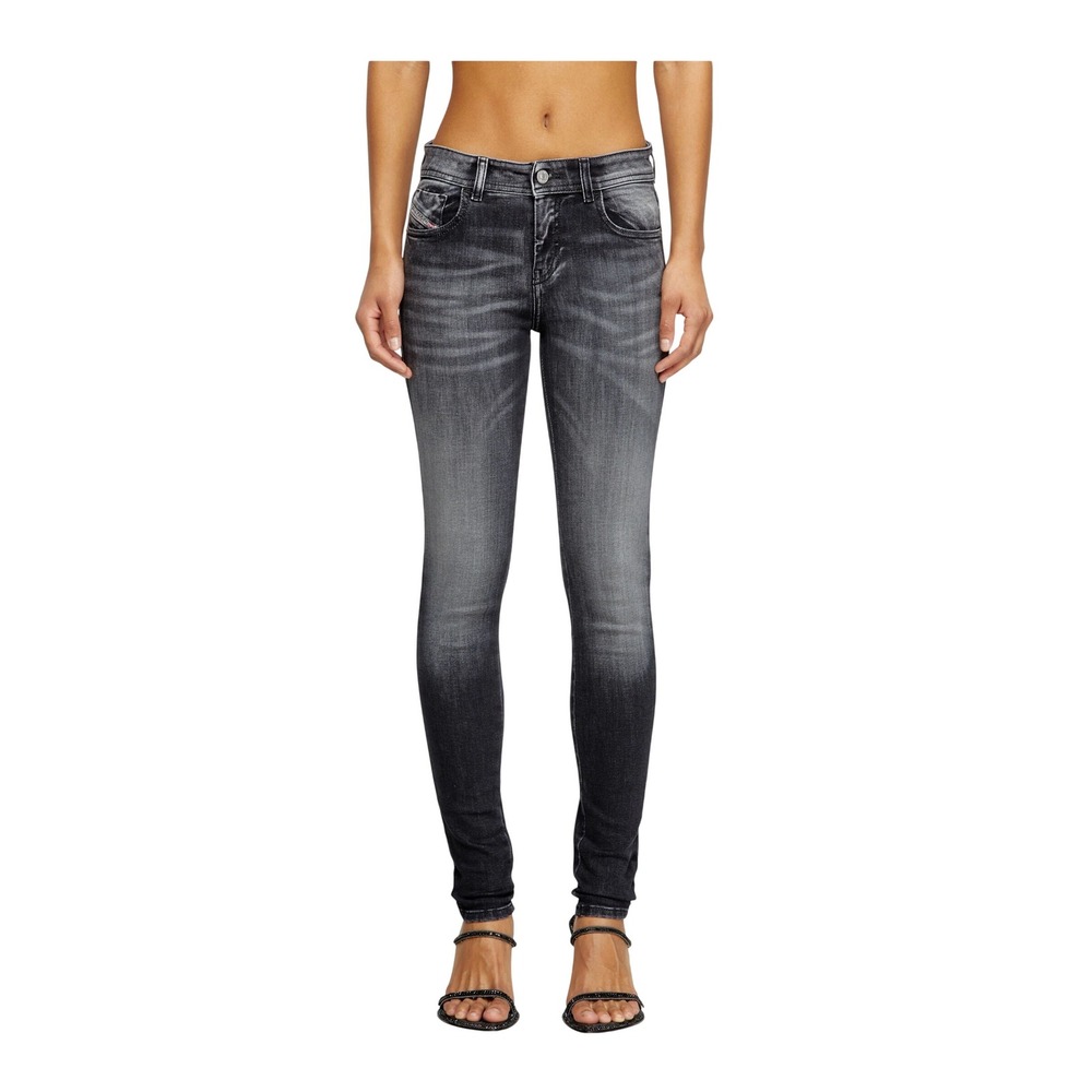 Diesel Slandy Super Skinny Gray Wash‎ Stretch Denim Jeans